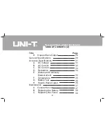 Preview for 2 page of UNI-T UT33B Operating Manual