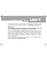 Preview for 3 page of UNI-T UT33B Operating Manual