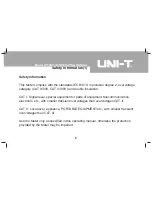 Preview for 5 page of UNI-T UT33B Operating Manual