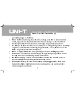 Preview for 8 page of UNI-T UT33B Operating Manual