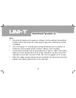 Preview for 14 page of UNI-T UT33B Operating Manual