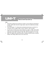 Preview for 16 page of UNI-T UT33B Operating Manual