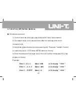 Предварительный просмотр 17 страницы UNI-T UT361 Operating Manual