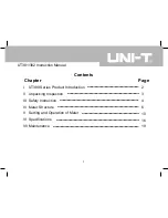 Preview for 2 page of UNI-T UT381 Instruction Manual