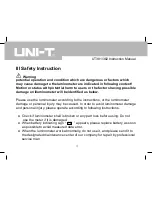 Preview for 5 page of UNI-T UT381 Instruction Manual