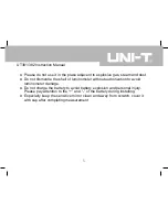 Preview for 6 page of UNI-T UT381 Instruction Manual