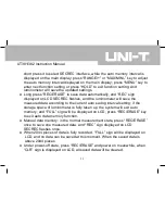 Preview for 12 page of UNI-T UT381 Instruction Manual