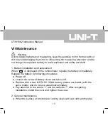 Preview for 20 page of UNI-T UT381 Instruction Manual