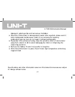 Preview for 21 page of UNI-T UT381 Instruction Manual