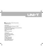 Preview for 22 page of UNI-T UT381 Instruction Manual