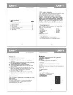 Preview for 2 page of UNI-T UT391 Operating Manual