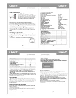 Preview for 4 page of UNI-T UT391 Operating Manual