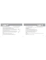 Предварительный просмотр 7 страницы UNI-T UT391A Operating Manual