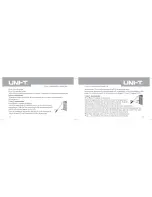 Предварительный просмотр 8 страницы UNI-T UT391A Operating Manual