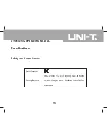 Предварительный просмотр 25 страницы UNI-T UT501 Operating Manual