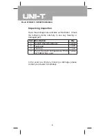 Предварительный просмотр 4 страницы UNI-T UT50A Operating Manual