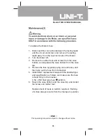 Предварительный просмотр 35 страницы UNI-T UT50D Operating Manual