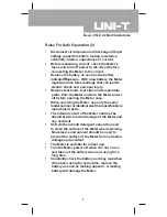 Preview for 7 page of UNI-T UT50E Operating Manual