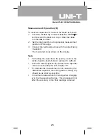 Preview for 25 page of UNI-T UT50E Operating Manual