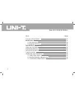 Preview for 3 page of UNI-T UT511 Operating Manual