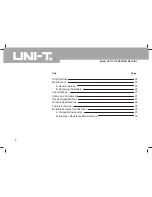 Preview for 3 page of UNI-T UT512 Operating Manual