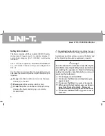 Preview for 7 page of UNI-T UT512 Operating Manual