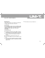 Preview for 26 page of UNI-T UT513 Operating Manual