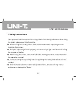 Предварительный просмотр 2 страницы UNI-T UT521 User Manual