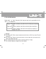 Предварительный просмотр 3 страницы UNI-T UT521 User Manual