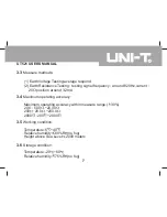 Предварительный просмотр 7 страницы UNI-T UT521 User Manual