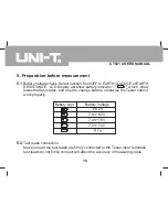 Предварительный просмотр 10 страницы UNI-T UT521 User Manual