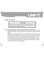 Предварительный просмотр 11 страницы UNI-T UT521 User Manual