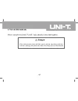 Предварительный просмотр 17 страницы UNI-T UT521 User Manual