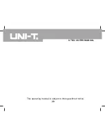 Preview for 20 page of UNI-T UT522 User Manual