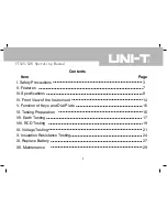 Preview for 2 page of UNI-T UT525 Operating Manual