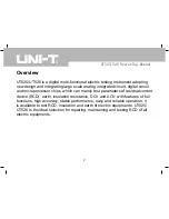 Предварительный просмотр 3 страницы UNI-T UT525 Operating Manual