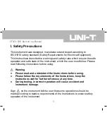 Предварительный просмотр 4 страницы UNI-T UT525 Operating Manual