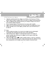 Preview for 6 page of UNI-T UT525 Operating Manual