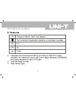 Предварительный просмотр 8 страницы UNI-T UT525 Operating Manual