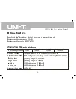 Предварительный просмотр 9 страницы UNI-T UT525 Operating Manual