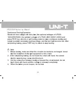 Предварительный просмотр 26 страницы UNI-T UT525 Operating Manual