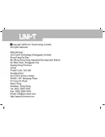 Предварительный просмотр 31 страницы UNI-T UT525 Operating Manual