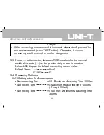 Preview for 16 page of UNI-T UT581 Instruction Manual