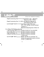 Preview for 17 page of UNI-T UT581 Instruction Manual