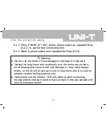 Preview for 18 page of UNI-T UT581 Instruction Manual