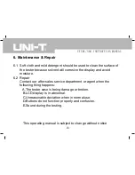 Preview for 19 page of UNI-T UT581 Instruction Manual