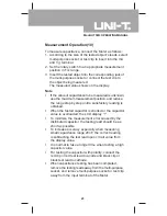 Предварительный просмотр 23 страницы UNI-T UT58D Operating Manual