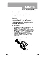 Предварительный просмотр 31 страницы UNI-T UT58D Operating Manual