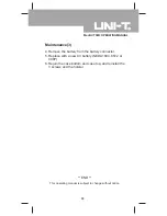 Предварительный просмотр 33 страницы UNI-T UT58D Operating Manual