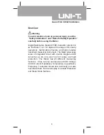 Предварительный просмотр 3 страницы UNI-T UT58E Operating Manual